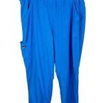 Koi 734 Women's Lite Energy Elastic Waist Cargo Pocket Scrub Pant Blue Size 2X Photo 0