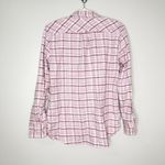 J.Crew  Womens Button-Up Shirt Flannel Plaid Long Sleeve Classic-Fit Pink Size 4 Photo 1