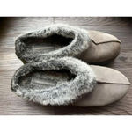 Skechers  Slip On Mules Womens  size 9.5 Gray Fur Lined Chunky Shoes‎ Backless. Photo 3