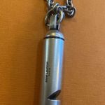 Saint Laurent Long Whistle Charm Necklace in Metal Photo 6