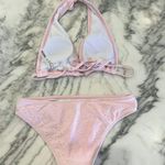 SheIn Pink Eyelet Bikini Photo 2