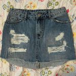 Vanilla Star Jeans Vanilla Star Blue Distressed Mini Skirt Photo 0