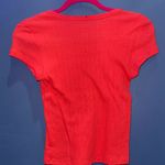 American Apparel  Red Short Sleeve Tee Photo 3