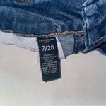 Celebrity Pink  Denim Distressed Hem Jean Shorts women’s size 7/28‎ blue zip fly Photo 7