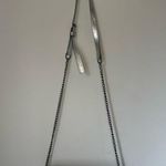 Vintage Velez Genuine Leather Colombia Metallic Silver Embossed Crossbody Bag Photo 1