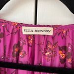 Ulla Johnson Ulla‎ Johnson Abelia Kaftan Maxi Dress Size 2 Pink Long Sleeve Floral Tier Flowy Photo 2