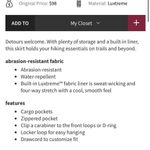 Lululemon Multi-Pocket Cargo High-Rise Hiking Skirt
Seal Grey Photo 6