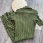 Free People NEW riding waves maxi knit sweater dress in olive green Photo 8