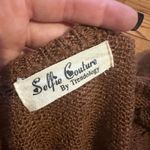 boho Brown knitted lace long sleeve top Photo 2