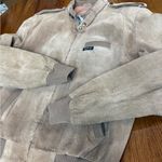 Members Only Vintage Tan Suede Bomber Jacket – Size 42 (Fits Women’s S–M) Photo 11