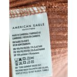 American Eagle  Rib Thermal Tunic Top Womens Size M Soft Cozy Knit Orange‎ Photo 4