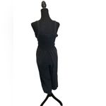 Thread & Supply vintage‎ black wash linen blend square neck romper size S Photo 1