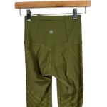 Lululemon Mapped Out HR Tight Leggings 28” Bronze Green Womens 2 Athleisure Photo 4