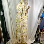 Who What Wear  Floral Print Midi Dress Womens Medium Linen Rayon Blend Cottage‎ Photo 7