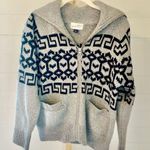 Universal Threads Universal Thread Women's Zip Up Cardigan Heather Gray Zig Zag XS Photo 0