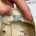 Converse  white lace up sneakers women’s size 9 casual skater skateboard‎ canvas Photo 6