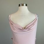 AQUA Backless Sleeveless Ruffled Long Column Evening Gown Pink Size 10 Dress Photo 6