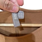 ASOS  size 14 brown short sleeve shirt stretch long length Photo 4