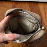 American Leather Co. Cleveland Leather Crossbody Gold Shimmer Suede Photo 4