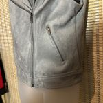 Philosophy Gray Zip Front Faux Leather Moto Vest Zippered Pockets Medium New NWT Photo 5