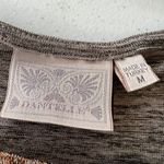 Dantelle  (M) Gray Bronze Cap Sleeve Metallic High Low Hem Tee Shirt Photo 4