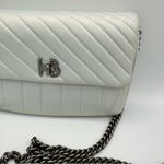 Henri Bendel 712 Wallet Crossbody Bag Quilted Iridescent Opal Long Chain Strap Photo 2