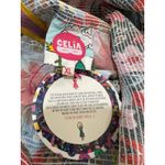 Celia B Nilsa Dress Floral Tiered Midi Size XL NWT Scalloped Details Tie Straps Pink Photo 4