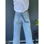 Levi's Ribcage High Rise Destructed Straight Jeans in Wash Haleys Comment US 28 Photo 2