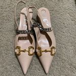 Gucci  Women's Skin Rose Horsebit & Chain Leather Pump Photo 1