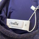 ANDIE  Swim Women’s The Honolulu top in cosm/dark blue sparkle size Medium Photo 5