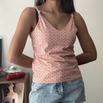 Liz Claiborne  Floral Tank Top V Neck Sleeveless Cottagecore Petite‎ S Photo 2