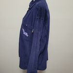 Disney  Pooh navy whale corduroy shacket size xl Photo 2