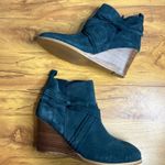 Diba True Diba Suede Wedge Ankle Boots Size 11 Slate Blue Blue-Gray Side Zip NEW Photo 8