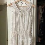 White Kerry Cassill dotted romper Photo 0