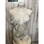 White silk tank top Size L Photo 1