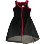 Nicole by Nicole Miller High Low Tank Dress Size 12 Black Red Sleeveless Photo 6