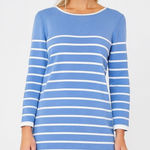 Sail To Sable STS Blue White Striped Sweater Dress 3/4 Length Sleeves Size XL Photo 0