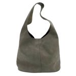 Joy Susan  Jenny Faux Suede Hobo Shoulder Bag in Stone Green Slouchy Boho Vegan Photo 1