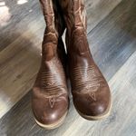 Embroidered Stitching Pointed‎ Toe Brown Western Cowboy Boots Size 10 Women’s Photo 1