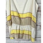 NEW Waverly Grey Striped Sleeveless Felicity Tank Top Size XS MSRP $148 Tan Photo 2