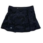 Lululemon  Pace Rival Skirt Camo Black Tennis Golf Athleisure Women's Size 4 Photo 1