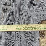 Eileen Fisher  Open Knit Linen Blend Cropped Cardigan Shrug Sweater Grey S Photo 3