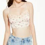Aeropostale NWT  Floral Lace Bralette - Light Pink A0205 Photo 0