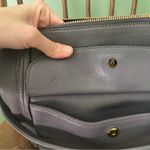 MCM  Gray Shoulder Bag Solid Leather Zip Flap Photo 7