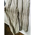 Madewell Green Stripe 100% Linen Sweetheart Neckline Campbell Jumpsuit Size 8 Photo 5