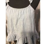 Madewell  Denim Ruffle strapped Cami Top Size 0 Photo 5