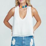 Show Me Your Mumu women’s Brielle chiffon beaded choker tank top XS extra small Photo 2