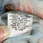 Butterfly Dropout Art to Wear Button Up Top Peacock Print 3/4 Sleeve M‎ Blue Size M Photo 6