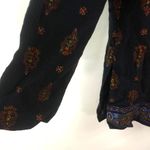 R & M Richards Karen Kwong 8P Black Asian Print Top Photo 1