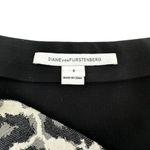 Diane Von Furstenberg DVF Emma Black/Gray Leopard Print Pencil Skirt Size 6  Photo 4